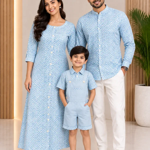 Cute Family Twinning Dress Set