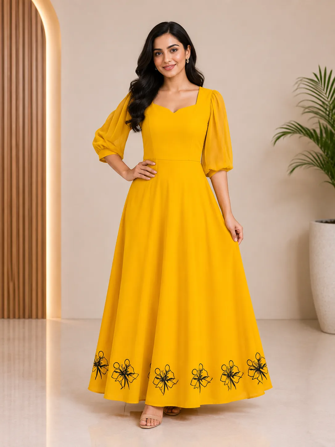 Sunshine Bloom Maxi Dress