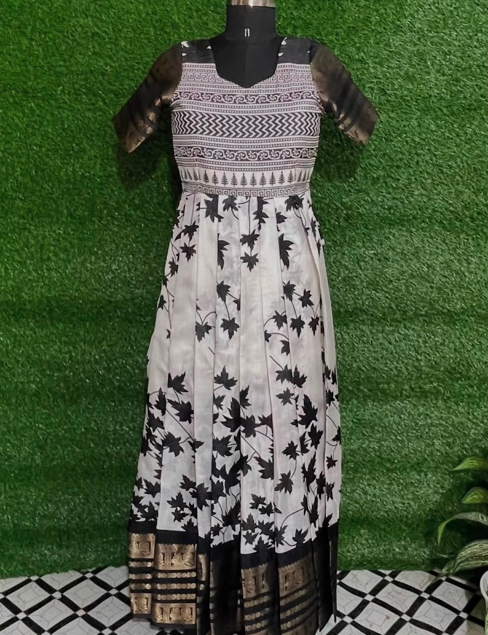 Midnight Blossom Floral Frock