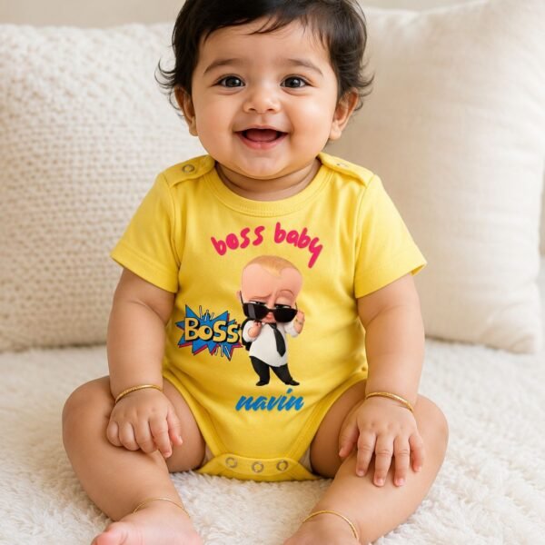 Personalized "Boss Baby" Custom Name Bodysuit